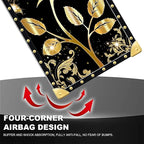 Compatible with iPhone 16 Case, Shine Gold Rose Luxury Golden Decoration - Image 7