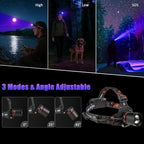 WINDFIRE 395nm UV Headlamp – USB Rechargeable Blacklight Headlight - Image 4