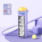 POWCAN 24 oz Insulated Water Bottle: 2-in-1 Push-Button Spout & Quick-Flip Straw - Image 4
