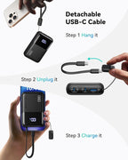INIU 20000mAh Laptop Power Bank, Ultra Compact 65W PD Dual Fast Charging - Image 6
