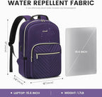 LOVEVOOK Laptop Backpack for Women 15.6 inch, Cute Women Travel Backpack Purse - Image 4