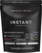 Instant Hydration Sugar Free Electrolytes Powder Packets Variety Pack by InstantHydration