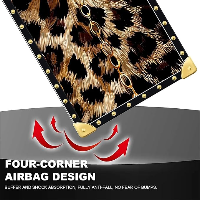 Compatible with iPhone 16 Case, Seamless Gold Chain Leopard Luxury Golden - Image 7