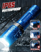 Victoper Red Rechargeabe Flashlight 2 Pack, High Lumens 5 Modes LED Bright - Image 7