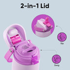 Insulated Water Bottle with Straw - Image 3