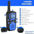 Wishouse Walkie Talkies for Adults Long Range-Rechargeable 4 Pack 2 Way Radios - Image 6