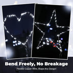 ZSJWL 30 Pack White Fairy Lights Battery Operated, 7Ft 20LED Mini String Light - Image 4