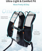 ECOHUB Hydration Backpack with 2L Water Bladder, Lightweight Running Hydration - Image 2