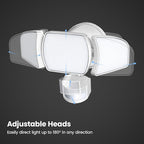 Feit Electric Outdoor LED Triple Head Solar Security Flood Lights - Image 8