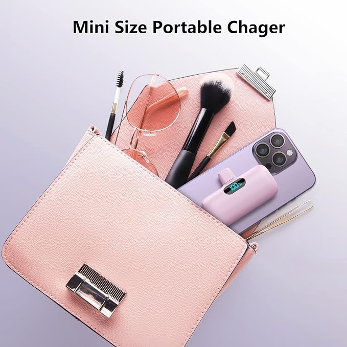 Mini Portable Charger for iPhone, Upgraded 5000mAh PD Fast Charging Battery Pack - Image 3