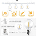 Mlambert 50Ft Outdoor String Lights, G40 Globe Patio Lights - Image 4