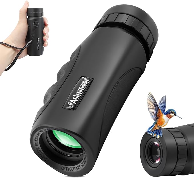 Astromania 8x25 Monocular for Adults, Compact Outdoor Accessory by AstromaniaOptics