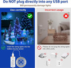 HXWEIYE Rechargeable Fairy Lights - Image 2