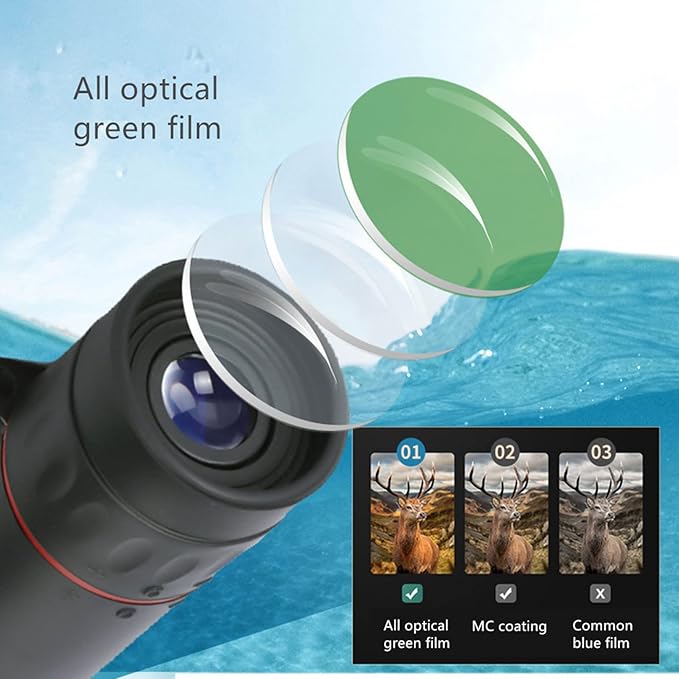 Binoculars, Pocket Monocular 30x25 Monoculars Handheld Optics - Image 9