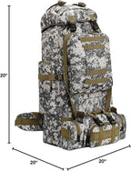 100L Camping Hiking Backpack, Molle military Tactical rucksack backpack - Image 10