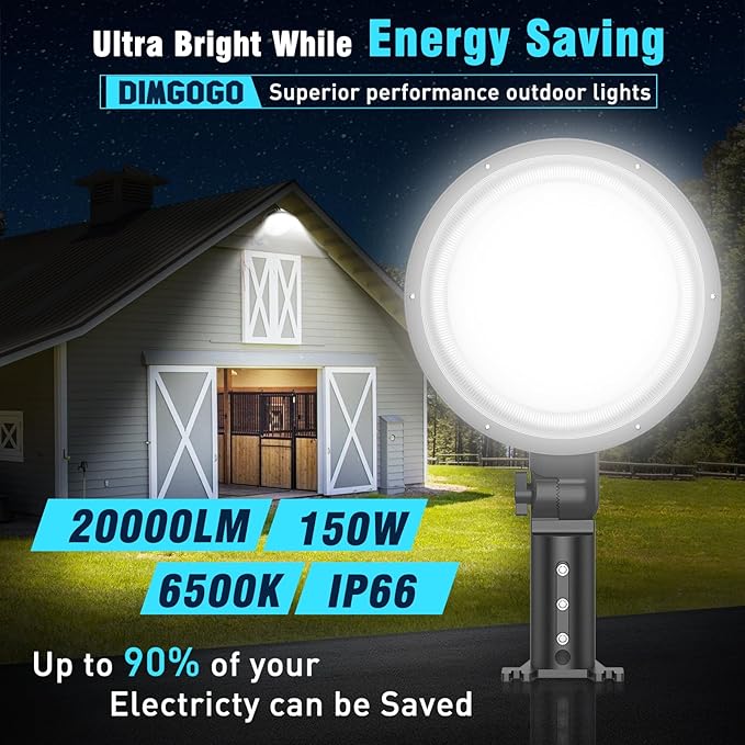 150W LED Barn Light, 20000LM Dusk to Dawn Outdoor Yard Light - Image 6
