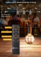 Brightown 38Ft Outdoor String Lights - Image 2