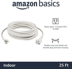 Amazon Basics Indoor Extension Cord, 3 Prong Outlet Extender Power Cord - Image 2
