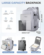 WONHOX Large Travel Backpack Carry on Flight Approved Laptop Work Business - Image 5