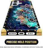 Compatible with iPhone 16 Plus Case, Starry Sky Colourful Mandala Luxury Golden - Image 4