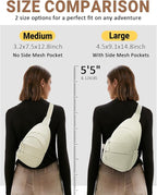 Tuwubi Crossbody Bags for Women, Sling Bag for Men, Small Hiking Backpack Anti - Image 5