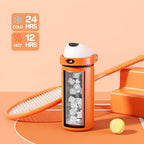 POWCAN 18 oz Steel Insulated Water Bottle: 2-in-1 Push-Button Spout & - Image 3