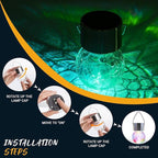 GIGALUMI Solar Lights Outdoor Waterproof, 12 Pack Solar Hanging Lights Garden - Image 9