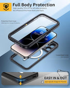 Lanhiem Magnetic for iPhone 14 Pro Max Case, Waterproof Dustproof Case - Image 4