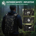 RAINSMORE Hydration Vest with 2L Water Bladder Lightweight Reflective Chest Pack - Image 7