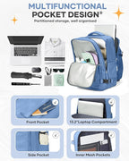 coofay Travel Backpack Carry on Flight Approved Mochila De Viaje Personal Item - Image 4