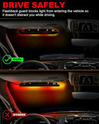 HLauto 6Z4J Emergency Dash Strobe Lights: 2x16.8 inch Red Amber Safety Lights - Image 7