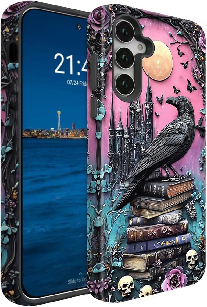 Compatible for Samsung Galaxy A37 5G Case, Dual Layer Heavy Duty 2 in 1 by BSMOSPER