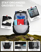 WATERFLY Small Lightweight Hiking Backpack: 20L Outdoor Daypack - Image 5