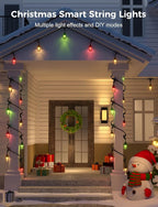 XMCOSY+ Smart Outdoor String Lights, 72.5Ft Patio Lights Waterproof, App Control - Image 9