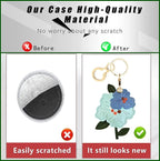 BORKUANA Leather Keychain Holder Case Compatible - Image 3