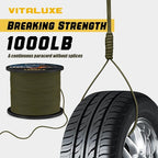 1000lb Paracord Rope, 4mm 12 Triple Strands Paracord, Heavy Duty Tactical - Image 2