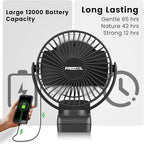 Portable Clip on Fan 65 Working Hours, Camping Fans - Image 2