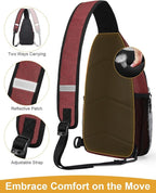 Pritent Crossbody Bags for Women Man Waterproof Sling Bag Backpack Trendy - Image 4