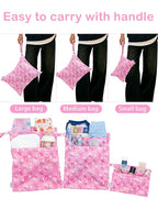 ALVABABY 3 pcs Cloth Diaper Wet Dry Bags Waterproof Reusable - Image 6