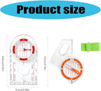 Multifunction Compasses Ruler Map Reading Backpacking Camping Orienteering - Image 6