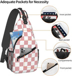 Checkered Crossbody Sling Bags for Women Men Checkerboard - Image 3