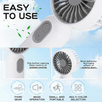 Rossesay 72 Pcs Mini Portable Fan Bulk Cute Handheld Lightweight Small Little - Image 3