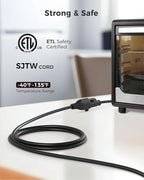 Cable Matters 2-Pack 16 AWG Heavy Duty 13A Power Extension Cord - 3ft - Image 3