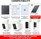 2-in-1 Wall Mount for Ring Solar Panel, Ring Stick Up Cam Battery, Spotlight - Image 2