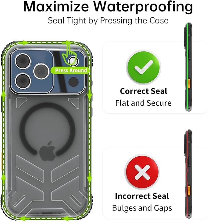 for iPhone 17 Pro Max Waterproof Case, Fit - Image 8
