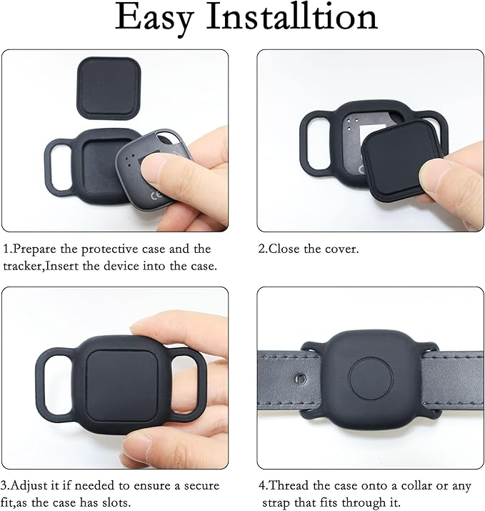 Waterproof Dog Collar Holder for Life360 Tile Mate 2024/2022 Tracker, 2 Pack - Image 4