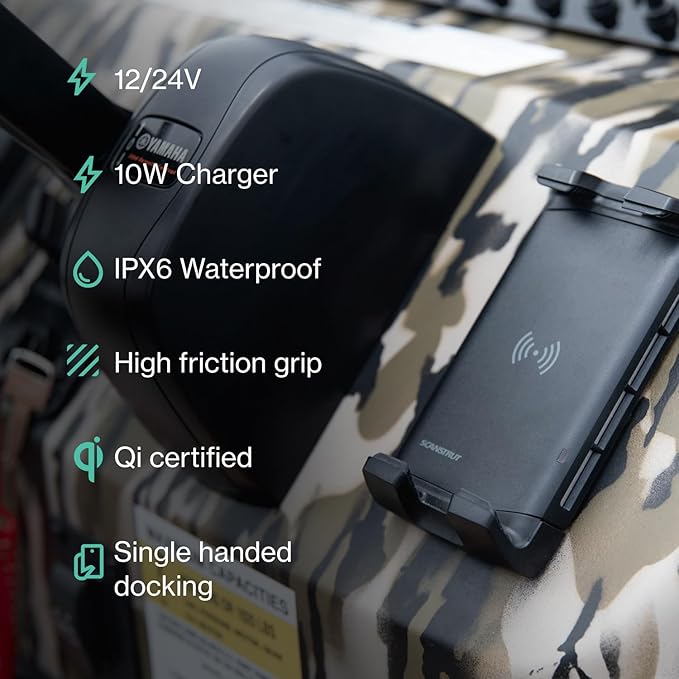 SCANSTRUT Active 15W Waterproof Wireless Charger Mount, IPX6 Rated, 12/24V Qi - Image 3