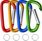 sprookber 4" & 5" Extra Large Aluminum Carabiner D Ring, Caribeener Clips by Sprookber