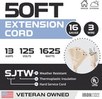 Iron Forge Cable Weatherproof 50 Ft Outdoor Extension Cord - Image 2