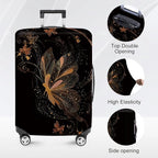 ANNA QUEEN Gold Butterfly Travel Luggage Cover -Stretchable Airplane Suitcase - Image 2